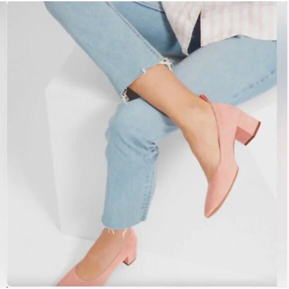EVERLANE The Day Heel in Pale Pink - Size 5.5 - Picture 1 of 16